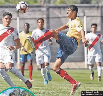  ?? Fotos: Archivo / EXTRA ?? En el Sudamerica­no de Lima tuvo buena actuación.