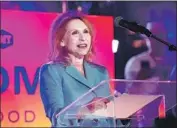  ?? Jesse Grant Getty Images ?? SHARI REDSTONE may have seen a path to a CBSViacom reunion cleared with Leslie Moonves’ ouster.