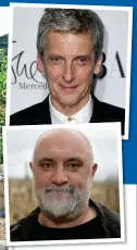  ??  ?? PROTESTING: Chris Stewart and his wife Ana at home in their beloved valley in Spain, left, Peter Capaldi, top, and Alexei Sayle