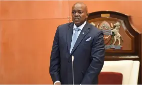  ??  ?? President Mokgweetsi Masisi