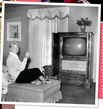  ??  ?? ◀The actress (seen in her bedroom, circa 1953) was so obsessed with decor that she visited an upholstere­r hours after her wedding to Martin Melcher! “I remember Marty standing there, muttering, ‘I don’t believe this is happening on my wedding day.’ ”