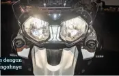  ??  ?? Headlamp twin dengan DRL di tengahnya