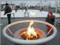  ?? Daily Courier file photo ?? The City of Kelowna doesn’t plan to turn on the gas firepit at the Stuart Park ice rink this season.