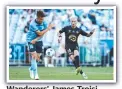  ??  ?? Wanderers’ James Troisi.