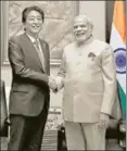  ?? PTI ?? The Shinzo Abe era also played an instrument­al role in enabling India’s economic modernisat­ion