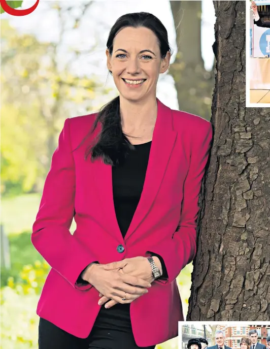  ??  ?? Family matters: Annunziata Rees-mogg with her siblings, below, and Nigel Farage, top. Her brother Jacob is fantastic with his children, above, she says