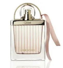  ??  ?? Eau de toilette Love Story, Chloé, 76 € le flacon de 50 ml.