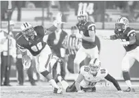  ?? JACOB LANGSTON/STAFF FILE PHOTO ?? UCF’s Jordan Akins caught 12 passes for 135 yards last season and averaged 24.2 yards on special teams as a kickoff returner.