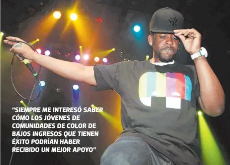  ?? FAKESHORED­RIVE ?? Jabari Miles Evans fue la mitad creativa del grupo Kidz in the Hall, con el que grabó varios discos y salió de gira