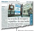  ??  ?? Sul Corriere Lo scandalo della scuola di via Stilicone, nella zona di via Cenisio