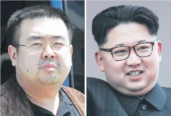  ??  ?? DÚO. Kim Jong-Nam en vida, hermanastr­o del actual líder de Corea del Norte, Kim Jong-Un.