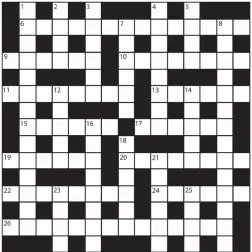  ??  ?? No 15,481 PRIZES of £20 will be awarded to the senders of the first three correct solutions checked. Solutions to: Daily Mail Prize Crossword No. 15,481, PO Box 3451, Norwich NR7 7NR. Entries may be submitted by second-class post. Envelopes must be...