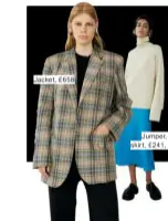  ??  ?? Jacket, £658
Jumper, £373, skirt, sckairrct, el241, £ £241, all