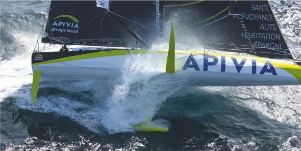  ??  ?? Apivia won the Transat Jacques Vabre despite being launched only in August