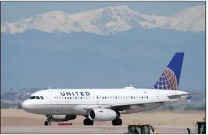  ?? (AP) ?? A United Airlines jetliner taxis for take off from Denver Internatio­nal Airport in this file photo. Planes from the U.S. to Europe were packed this summer, and United Airlines figures the same thing will happen next year.