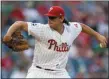  ?? LAURENCE KESTERSON — AP ?? Lefty Jason Vargas was solid in his starting debut for the Phillies Friday night.