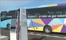  ?? ?? un bus de Vectalia qui roule au gaz distribué par Seven