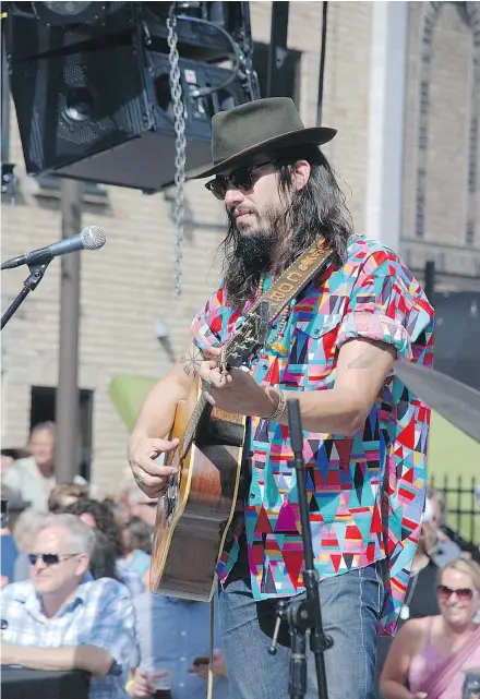 ?? — PHOTOS: LONDON FREE PRESS ?? Grammy-nominated roots-folk singer Cory Chisel organizes the Mile of Music Festival that takes place in 70 venues, with some 800 live music sets and more than 200 performers.