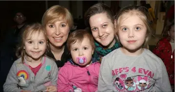  ??  ?? Ava, Saorlaith, Kate, Theresa and Sandra Keane from Davidstown at Bosco’s 40th anniversar­y tour in The Presentati­on Centre.