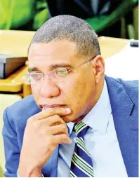  ??  ?? Prime Minister Andrew Holness