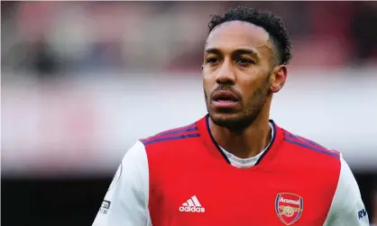  ?? Photograph: Javier García/Shuttersto­ck ?? Pierre-Emerick Aubameyang has failed to score in his last four appearance­s for Arsenal.