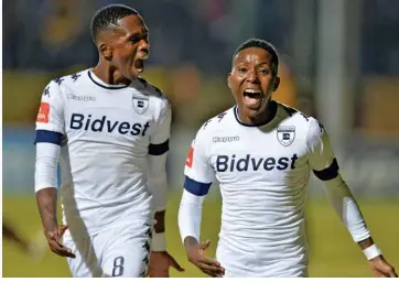  ??  ?? (Right) Pelembe is one of the many attacking talents aiding Wits’ title push.