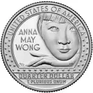  ?? ?? Anna May Wong quarter. Photograph: US Mint/Reuters