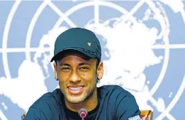  ?? DENIS BALIBOUSE/REUTERS ?? Compromiss­o. Neymar criticou o racismo em evento na ONU em agosto