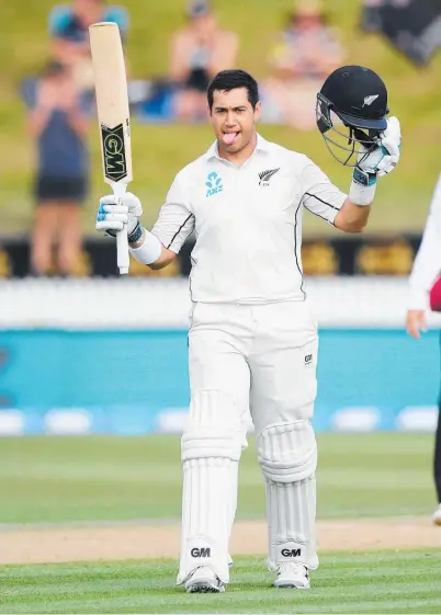  ?? Picture / Photosport ?? Veteran right-hander Ross Taylor’s century yesterday against the West Indies at Seddon Park, Hamilton — his 17th — puts him with Martin Crowe and Kane Williamson at the top of New Zealand’s test centuries list. Taylor ton paves way for series sweep...