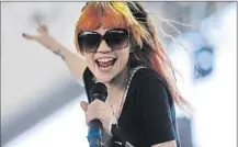  ?? Luis Sinco
Los Angeles Times ?? PERFORMERS Sia, top, and Grimes are among the three dozenplus female-fronted acts scheduled to appear at Coachella 2016.