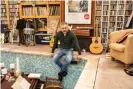  ?? Photograph: Antonio Olmos/The Observer ?? Charles Hazlewood in his swimming pool studio.