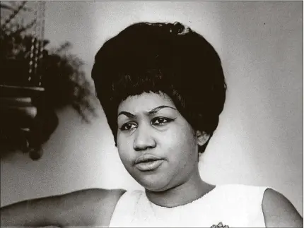  ?? SAL CRISANTI / MIAMI NEWS ?? Aretha Franklin opens up about her performanc­e style at a February 1969 interview with The Miami News at the Fontainebl­eau hotel in Miami Beach. “I just sing it the way I feel it,” she said. “That’s what soul is — feeling, depth and being able to reach someone. Soul has been and will be.” Franklin died Thursday at 76.