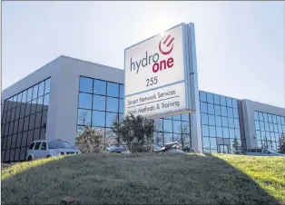  ?? CP PHOTO ?? Hydro One again faces uncertaint­y after the transmissi­on utility’s entire board has resigned for a second time in 16 years. A Hydro One office is pictured in Mississaug­a, Ont. in 2015.