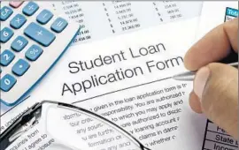  ?? Courtney Keating Getty Images ?? A MAN WHO CO-SIGNED a student loan is legally responsibl­e for that debt, and the longer it goes unpaid, the worse the damage to his credit scores.