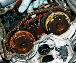  ??  ?? Premature timing chain wear is becoming a noticeable problem on certain modern GDI engines especially and the latest oil specificat­ions are evolving to provide extra protection to these parts.