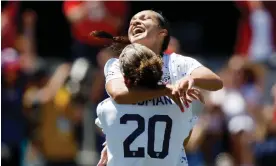  ?? Photograph: Lachlan Cunningham/USSF/Getty Images for USSF ?? Trinity Rodman and Sophia Smith will be among the headliners of a formidable United States attack at the Women’s World Cup.