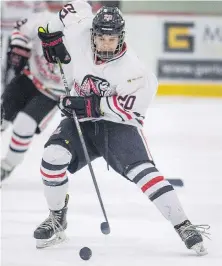  ?? DARREN STONE, TIMES COLONIST ?? Jacob King and the Braves have jumped out to a 9-0-1 start to the VIJHL season.