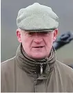  ??  ?? Trainer: Willie Mullins