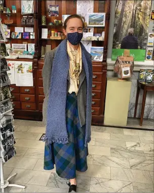  ?? SUBMITTED ?? Clarke Historical Museum Executive Director-Curator Katie Buesch is pictured in the costume she wore while depicting Laura Perrott Mahan circa 1924in a California State Parks hologram project.