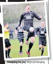  ??  ?? Jumping for joy Glens are bringing football back to Rutherglen