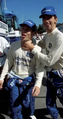  ??  ?? Jacques Villeneuve, Coulthard’s replacemen­t, was a risk but he pushed Hill hard in 1996