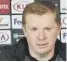  ??  ?? NEIL LENNON
“There has been a marked improvemen­t in our performanc­es, our cohesion, our shape and fluidity since then (Cluj defeat)”