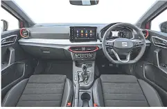  ?? ?? The touchscree­n utilises the latest iteration of Seat’s infotainme­nt system and always has wireless Apple CarPlay and Android Auto.
