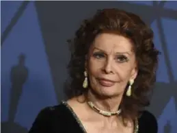  ?? © ?? Sophia Loren gaat acteren voor Netflix.
Jordan Strauss/Invision/ap