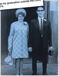  ??  ?? Hilary and Kenneth at a wedding in 1968.