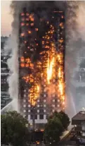  ??  ?? June 2017: The Grenfell fire