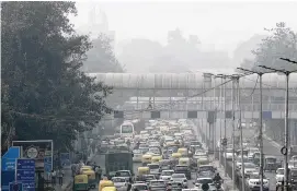 ?? MANISH SWARUP / ASSOCIATED PRESS 2019 ?? A study released on Tuesday blames pollution of all types for 9 million deaths a year globally, with the death toll attributed to dirty air from cars, trucks and industry rising 55% since 2000.