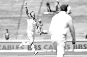  ?? - AFP photo ?? New Zealand’s Neil Wagner ripped through the Bangladesh tail on day one of the first Test.