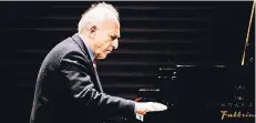  ?? FOTO: SFR ?? Der italienisc­he Pianist Maurizio Pollini.