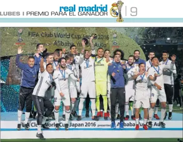  ??  ?? VIGENTES CAMPEONES. El Madrid se proclamó campeón el año pasado ganando al Kashima Antlers.